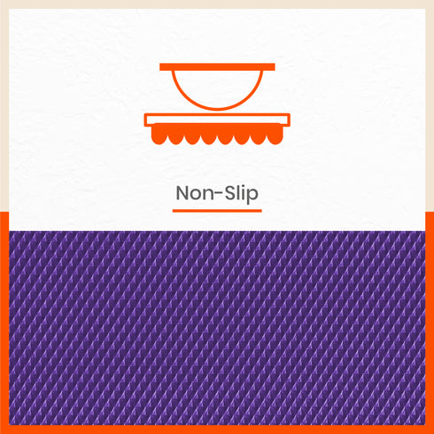 Vega Multipurpose Diamond Texture Shelf Liner | Purple (45 cm X 150 cm 380 GSM)